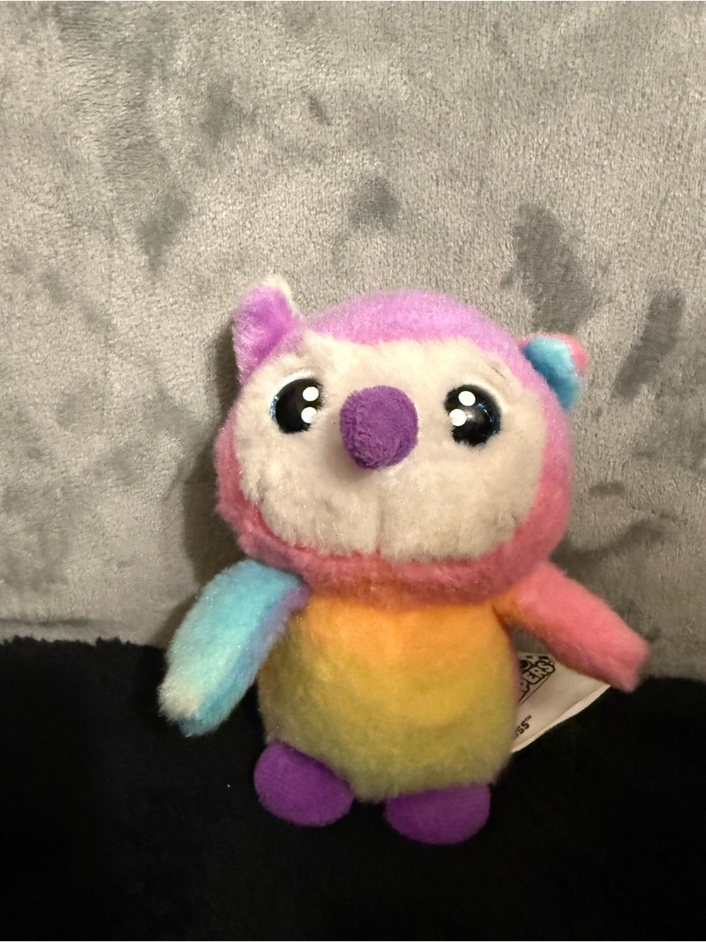 Lil Peepers Russ Rainbow Owl Plush Stuffed Animal Colorful